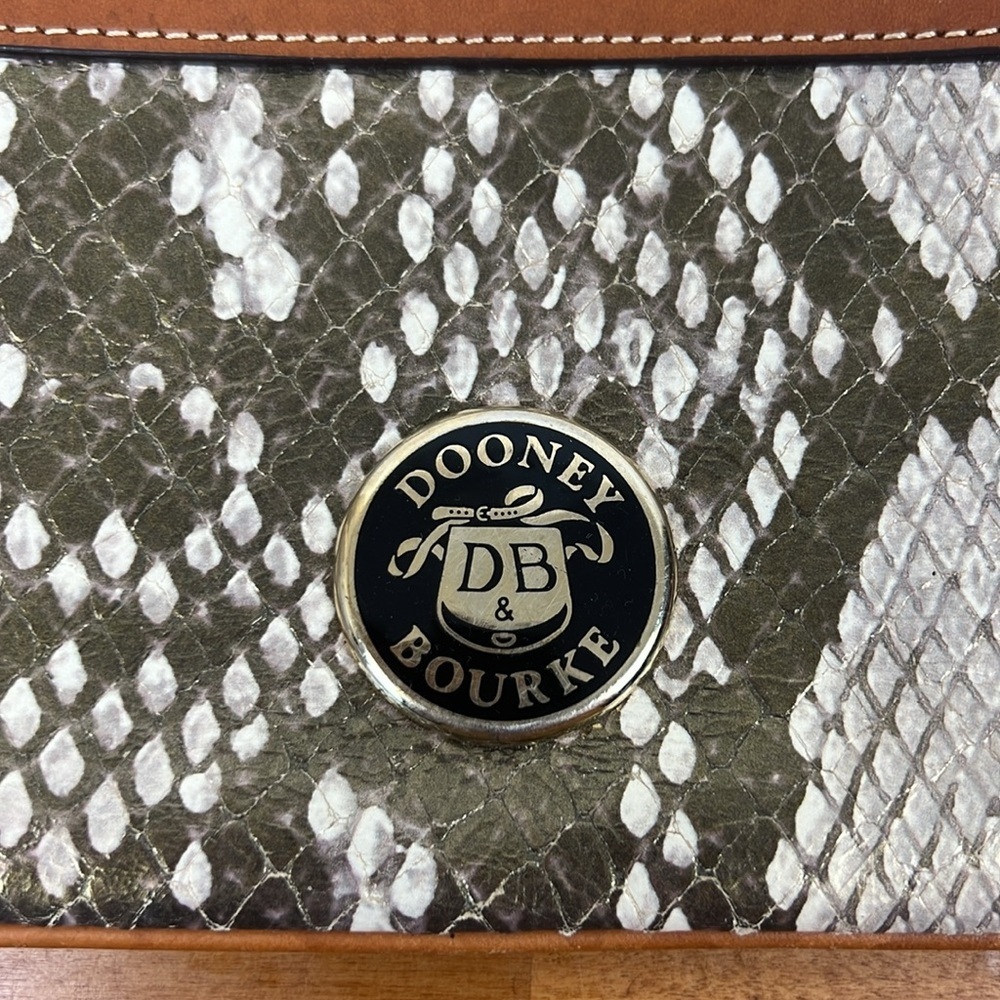 Dooney & Bourke Python Metallic Wristlet Red Inte… - image 3